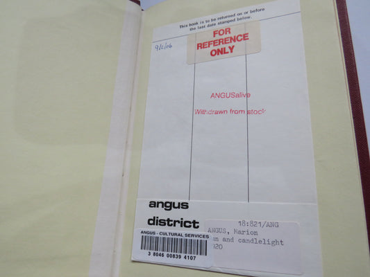 Sun & Candlelight By Marion Angus 1927