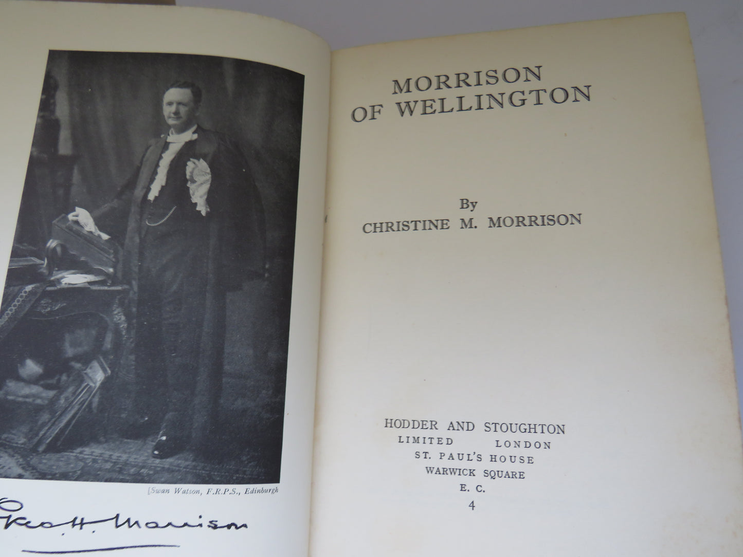 Morrison of Wellington By Christine M. Morrison