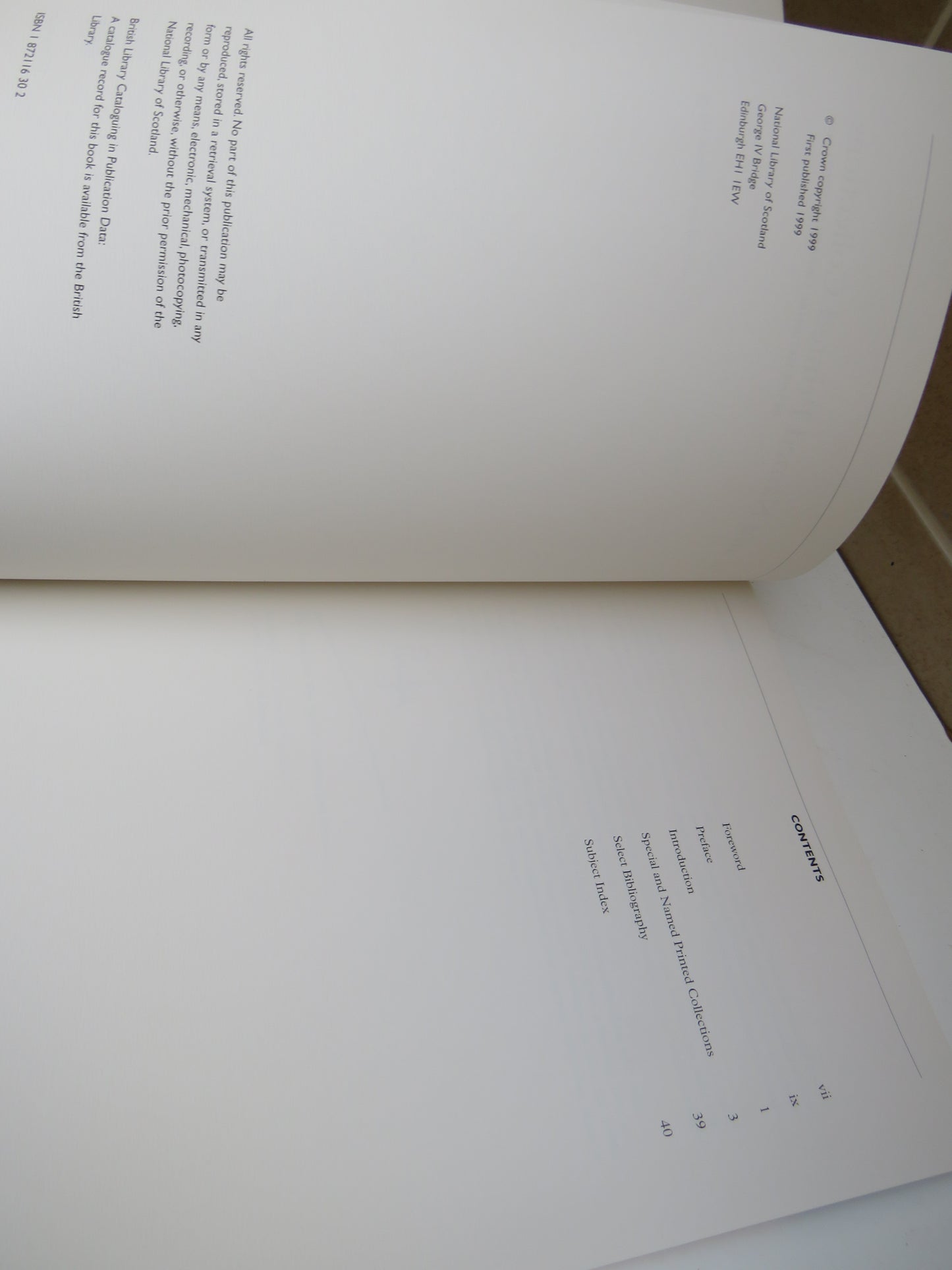 Special and Named Printed Collections in the National Library of Scotland, edited by Graham Hogg, 1999