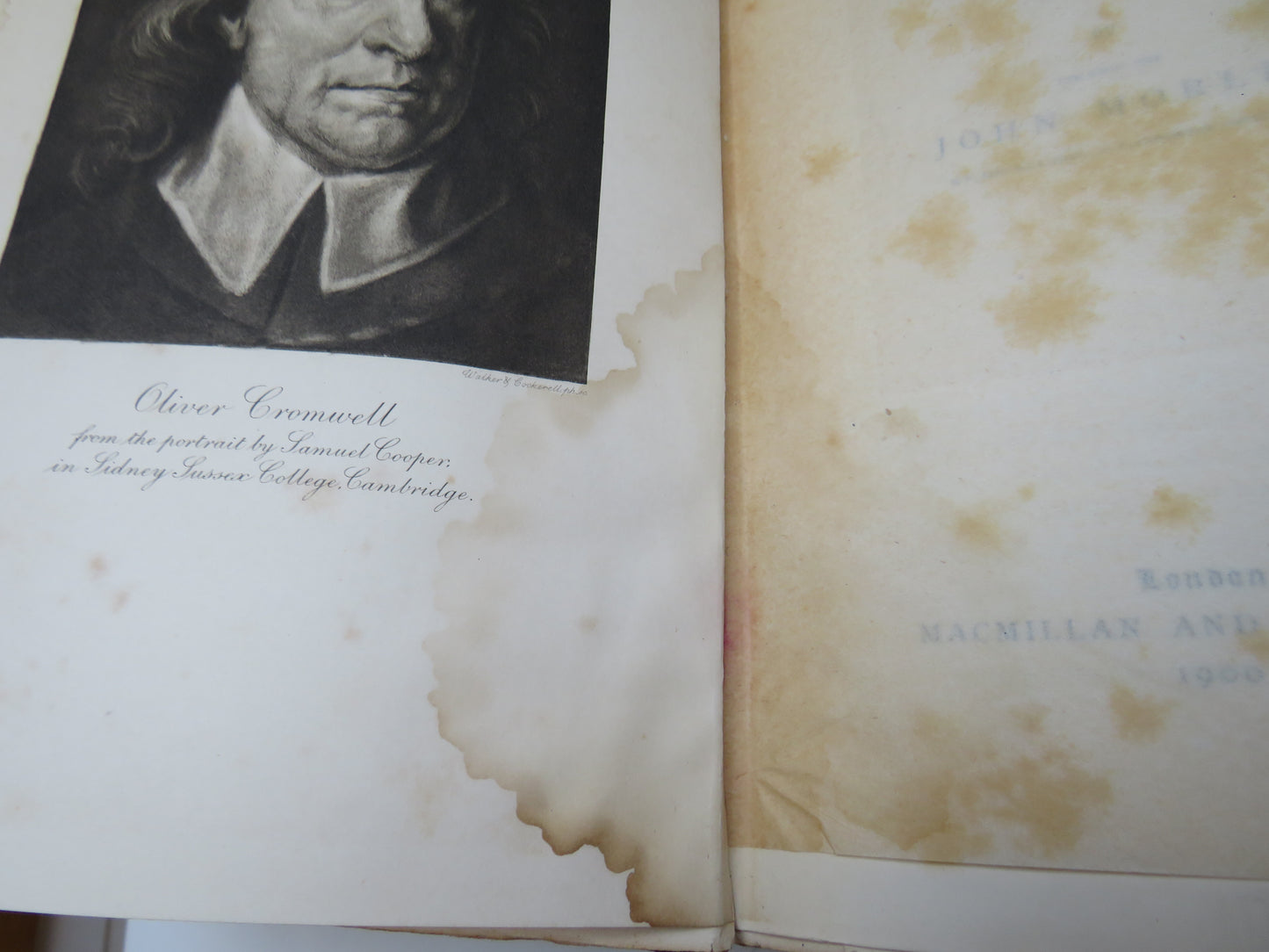 Oliver Cromwell by John Morley (Antique Biography Book, 1900)