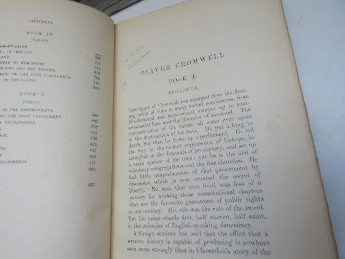 Oliver Cromwell by John Morley (Antique Biography Book, 1900)