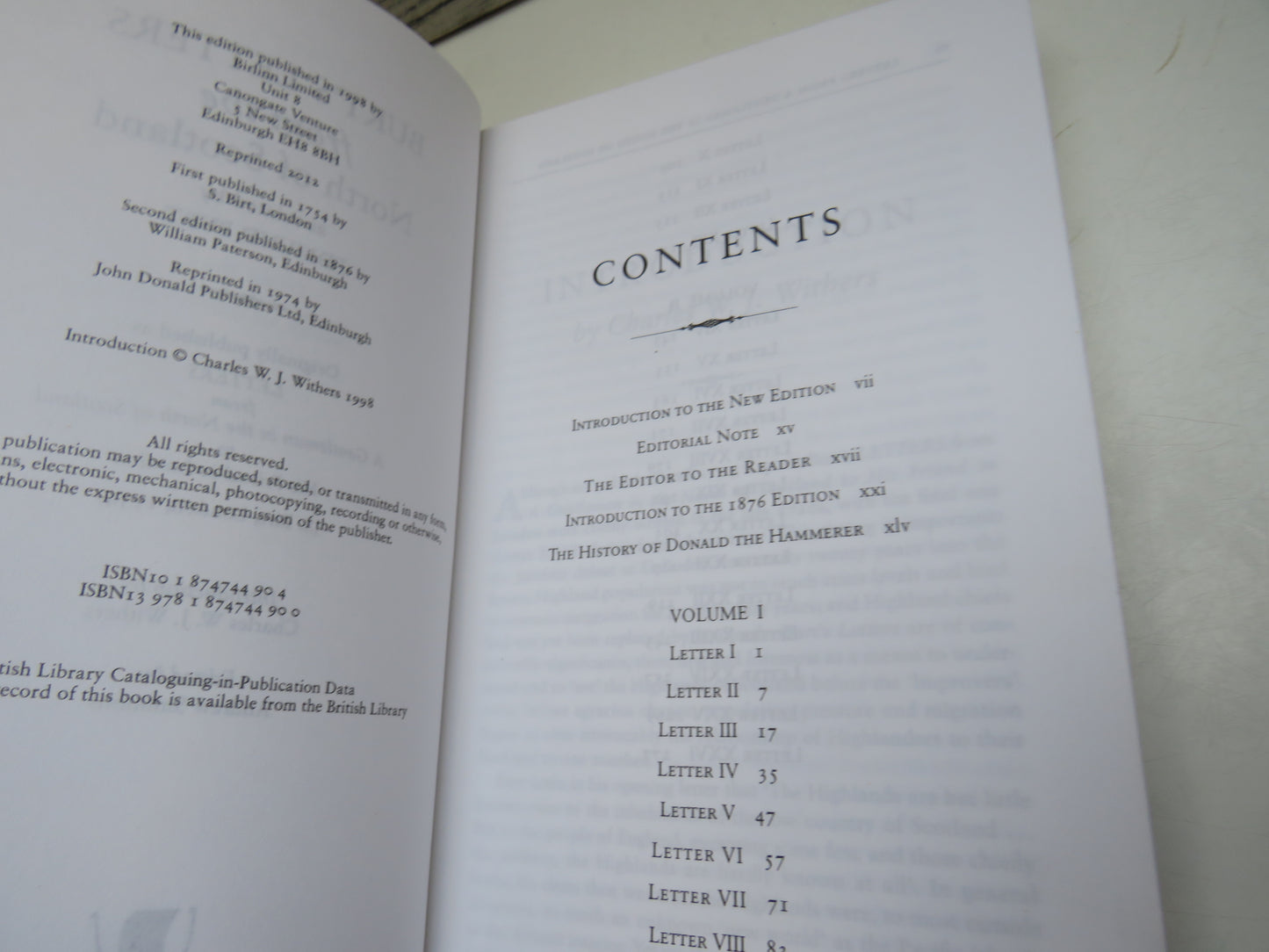 Burt's Letters from the North of Scotland as related by Edmund Burt (Scottish History Book, 2012)