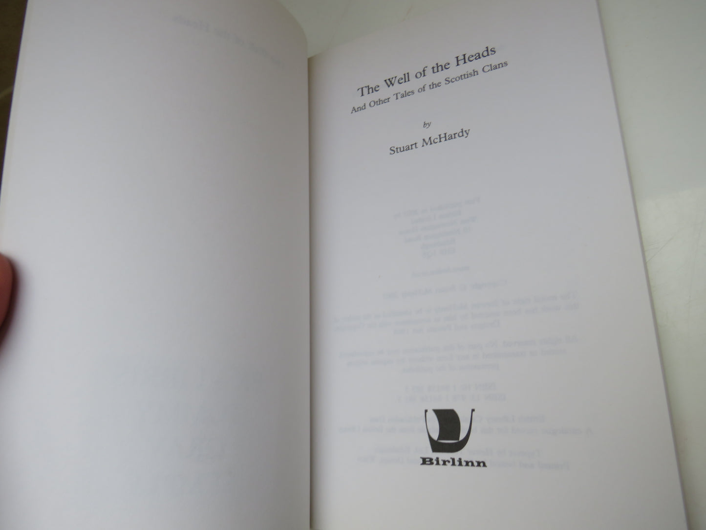 The Well of the Heads, and other Tales of the Scottish Clans by Stuart McHardy, 2005