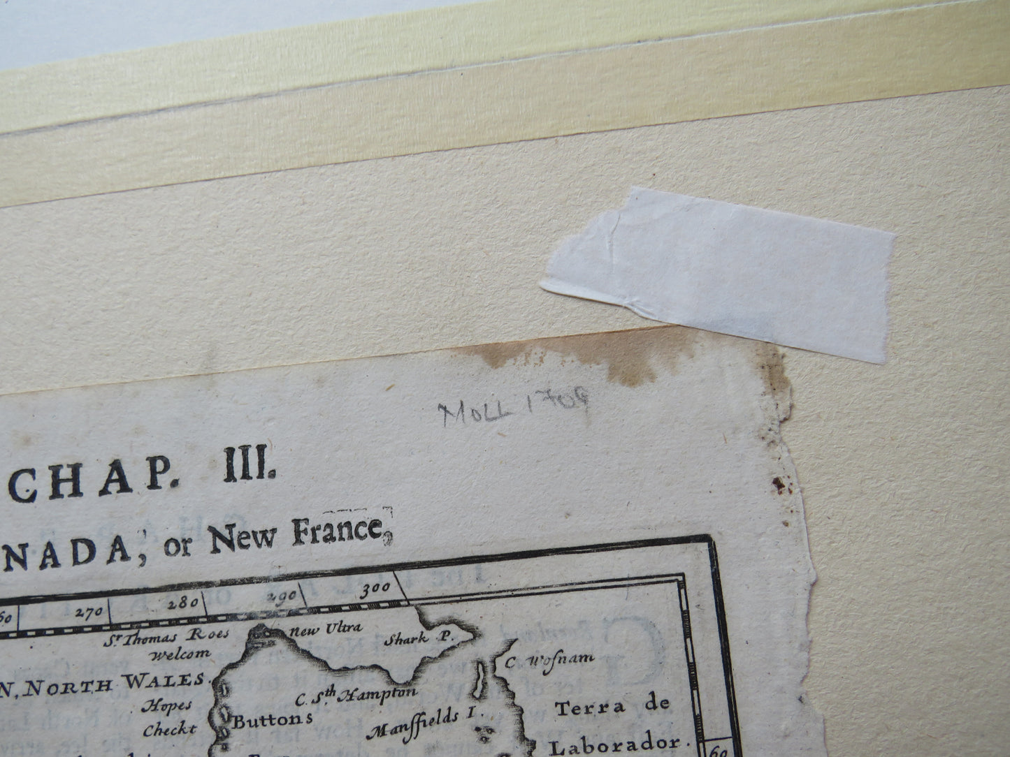 Antique Map of America From 1709 Book Isle of California, New Mexico, Louisiane, The River Misisipi and The Lake's of Canada Herman Mol Fecit