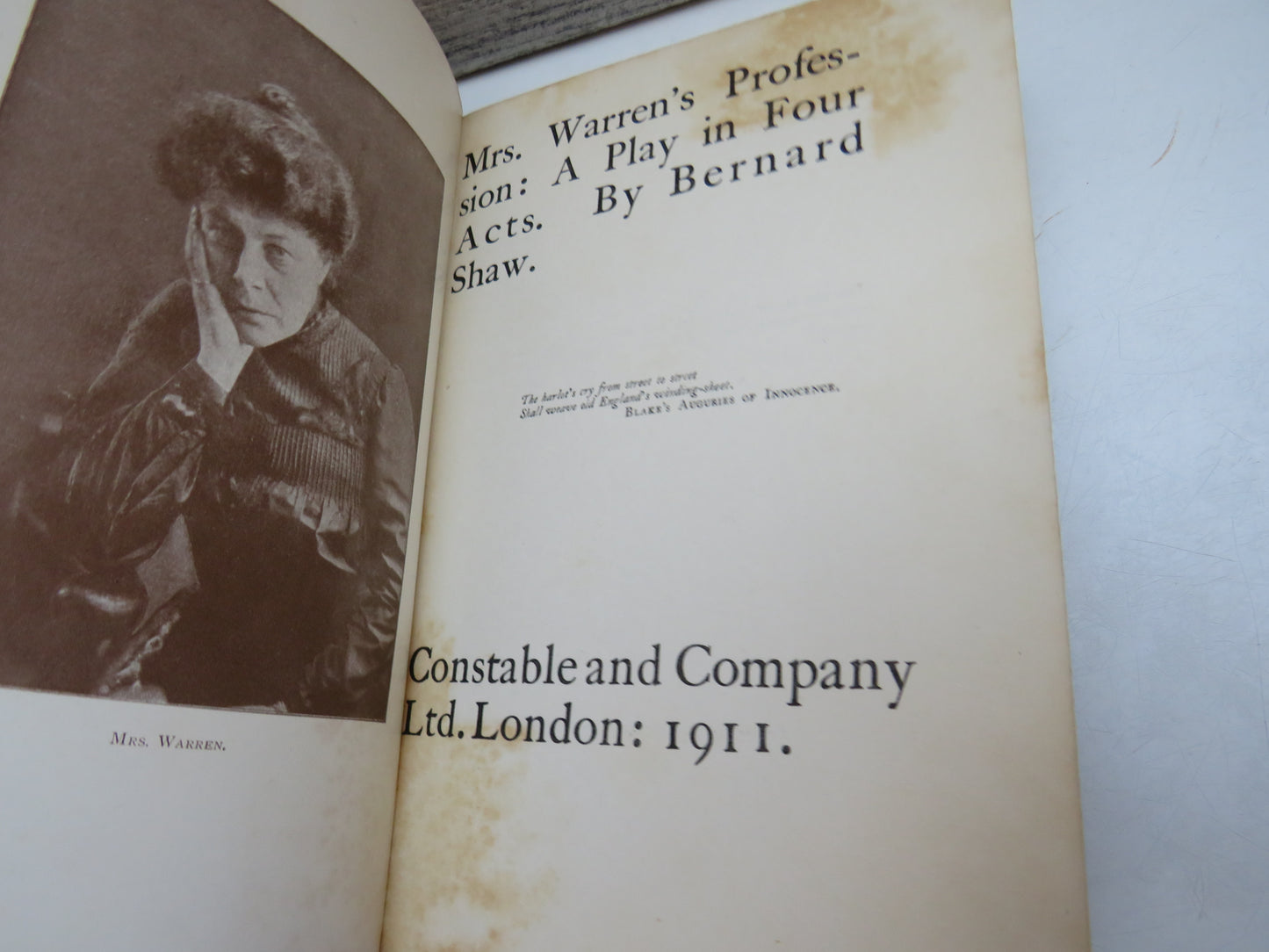 Mrs Warren's Profession: A Play in Four Acts by Bernard Shaw (Classic Play, 1911)