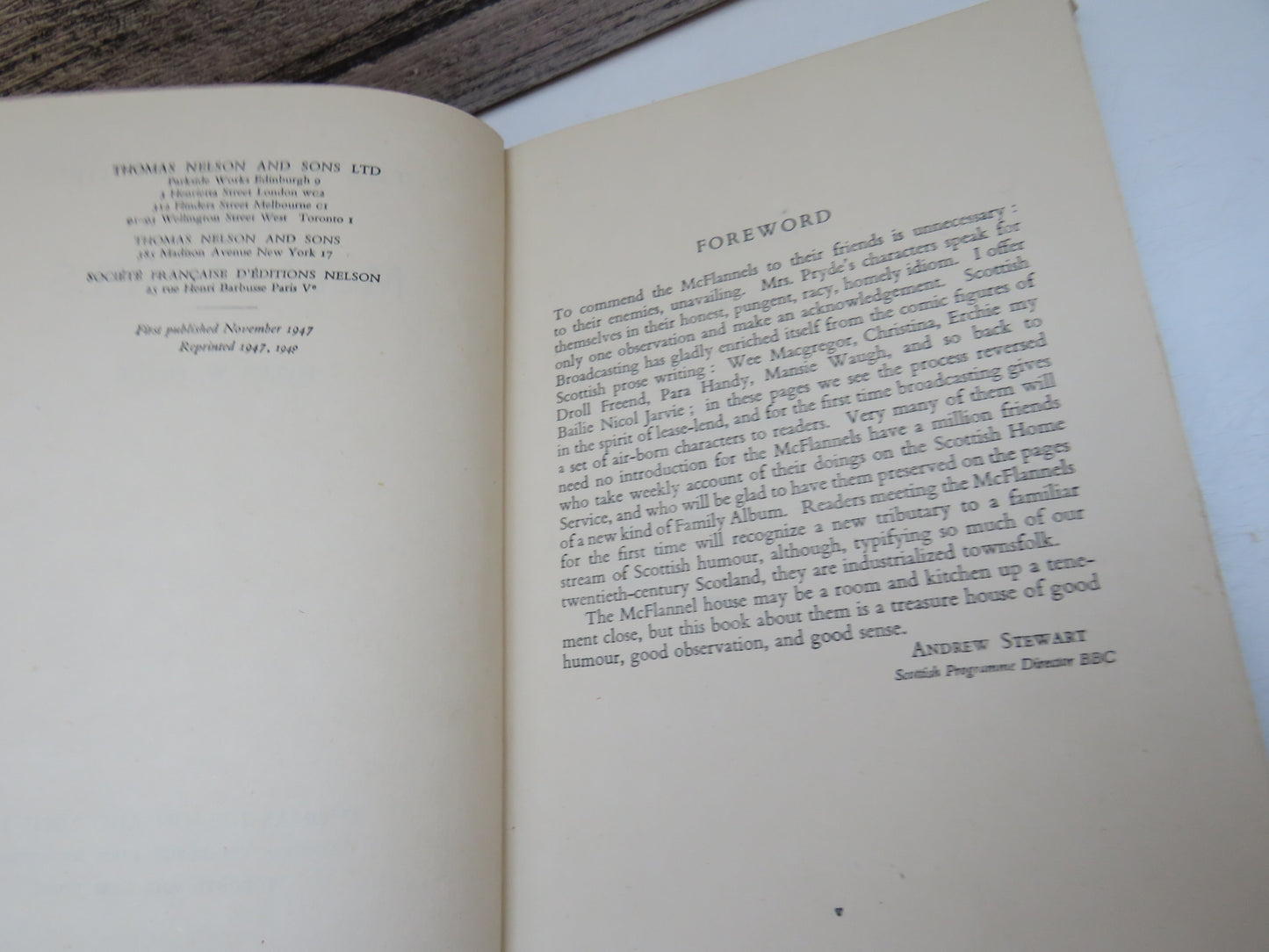The First Book of The McFlannels by Helen W. Pryde (Scottish Fiction Book, 1948)