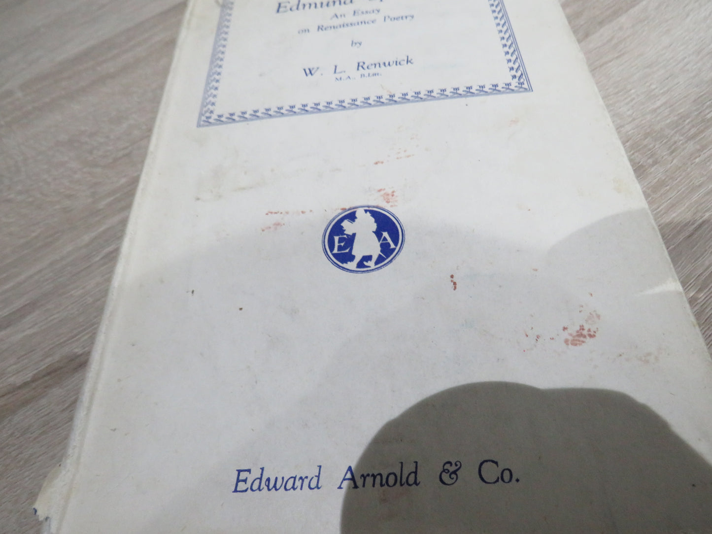 Edmund Spenser, An Essay on Renaissance Poetry by W. I. Renwick, 1949