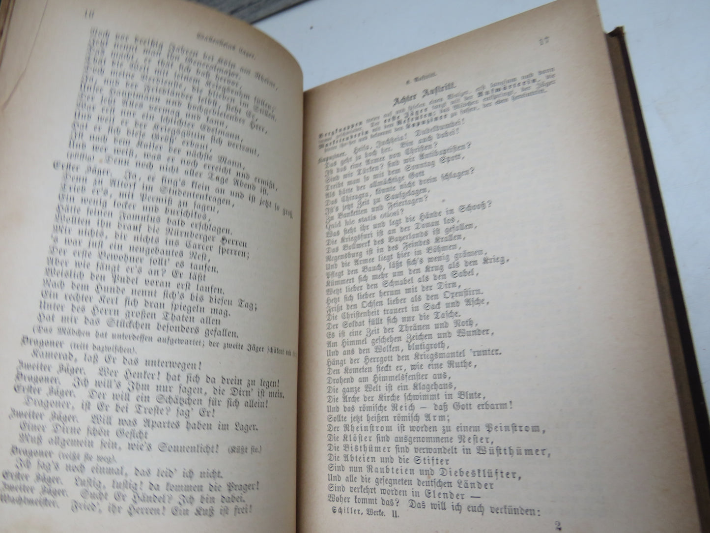 Schillers Sammtliche Werke By Friedrich von Schiller 1879 Antique German Book