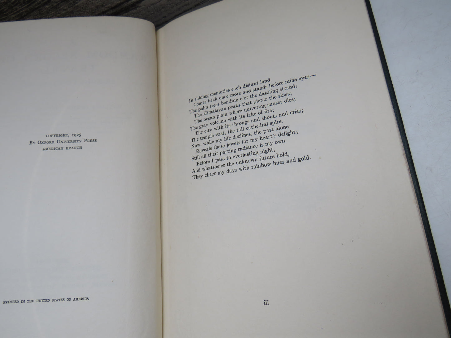 A Random Record of Travel During Fifty Years By William Dudley Foulke 1925