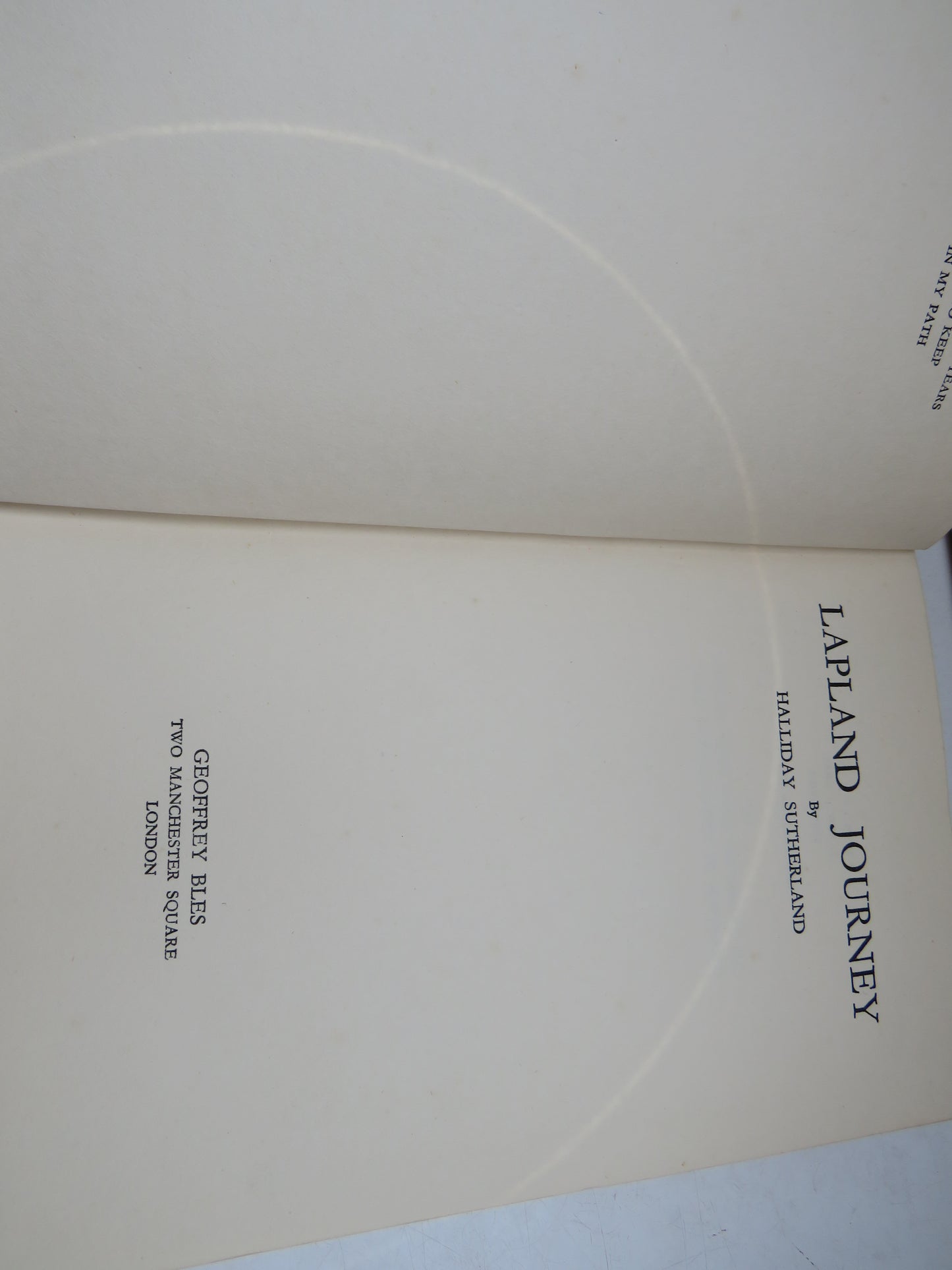A Lapland Journey By Halliday Sutherland 1938 1st Edition