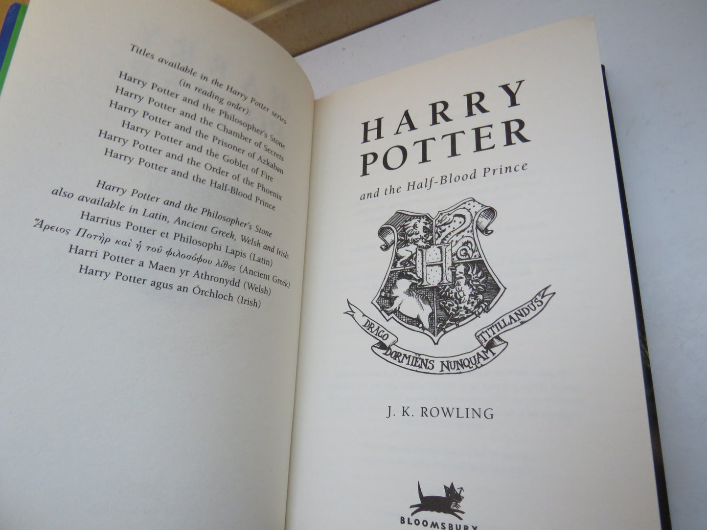 Harry Potter and The Half-Blood Prince By J.K. Rowling 2005