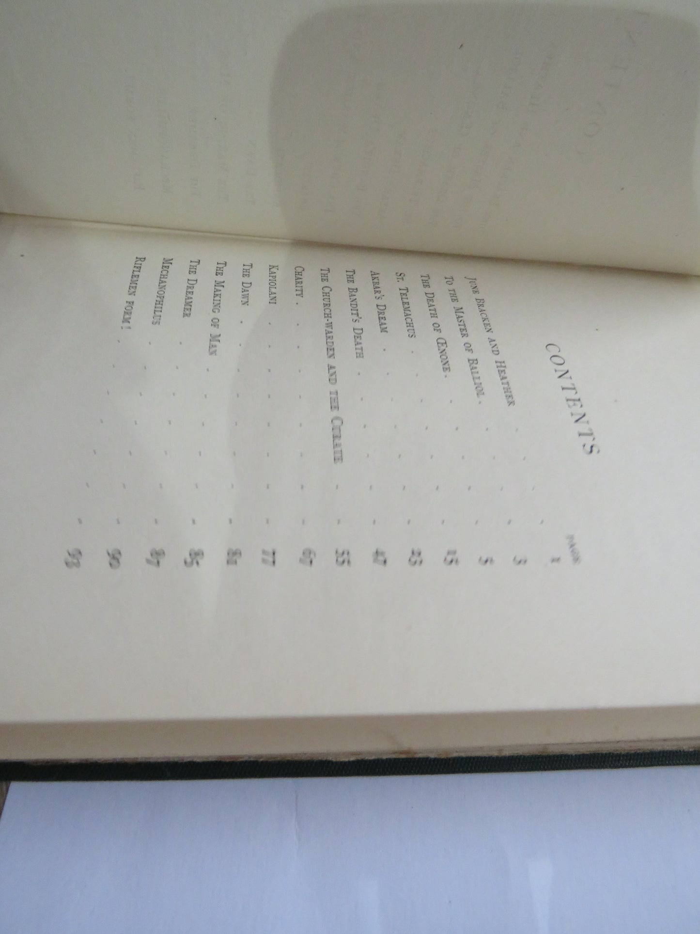 The Death of Cenone, Akbar's Dream, and Other Poems By Alfred Lord Tennyson 1892, Old Book
