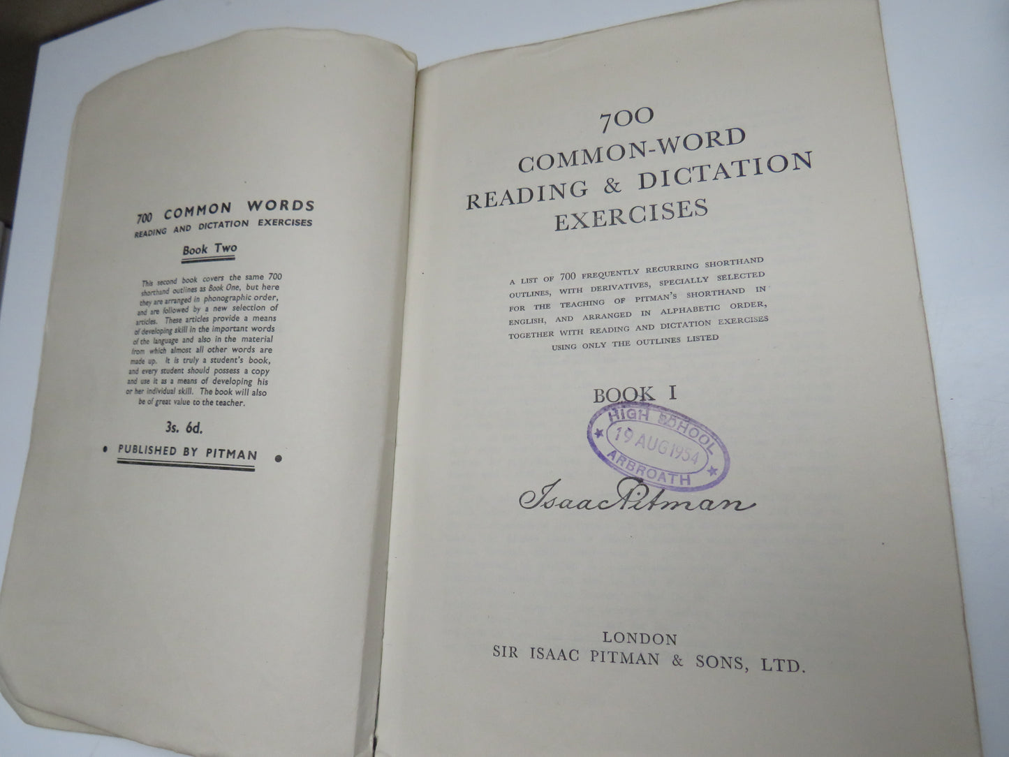 700 Common-Word Reading & Dictation Exercises Book 1 Isaac Pitman