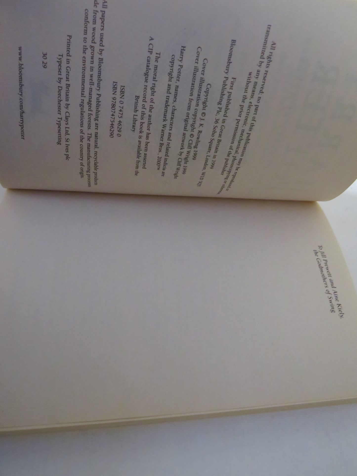 Harry Potter and The Prisoner of Azkaban By J. K. Rowling 1999