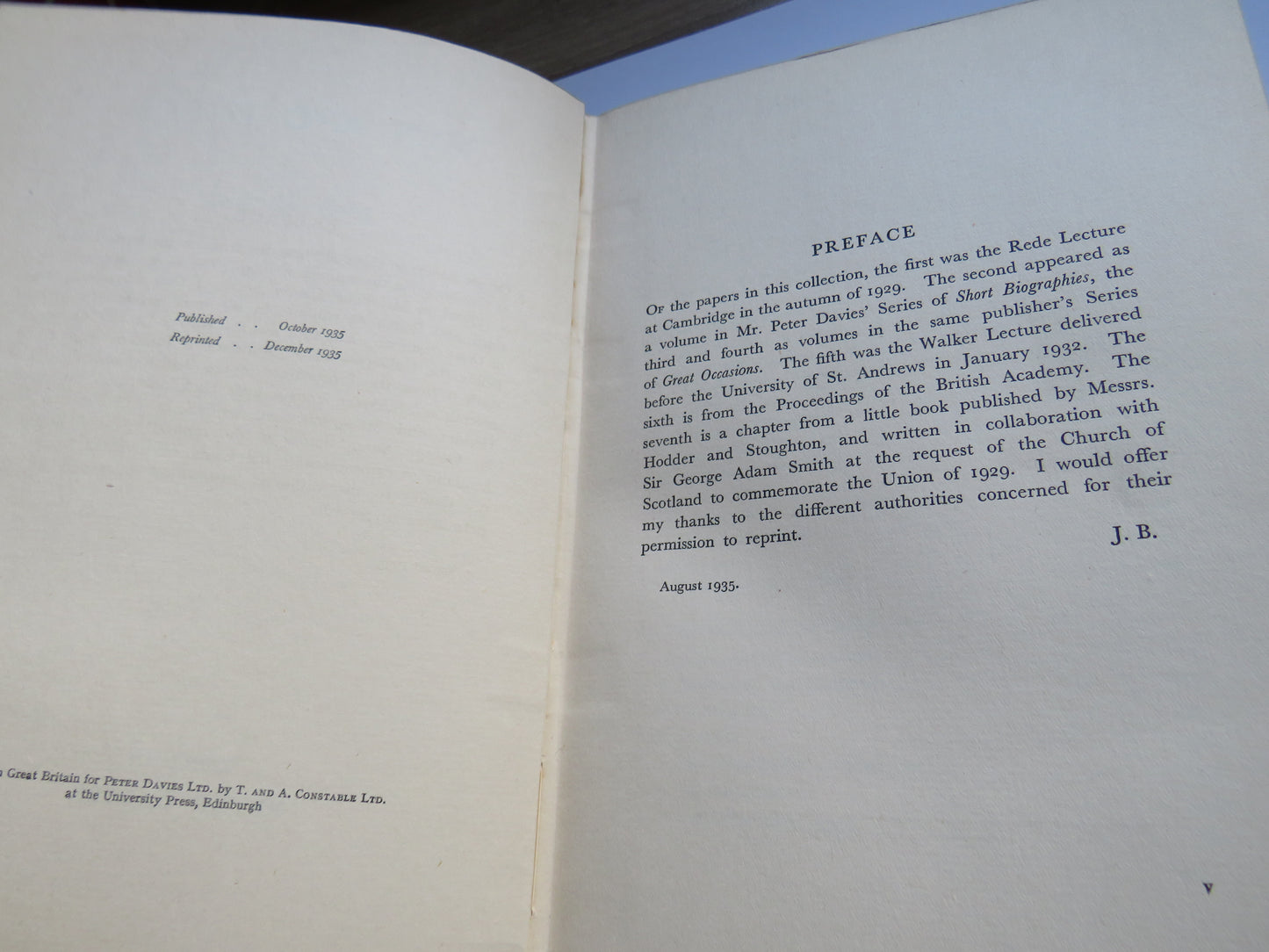 Men and Deeds By John Buchan 1935