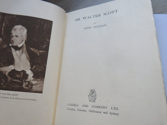 Sir Walter Scott By John Buchan 1932 1st Edition, Antique Book