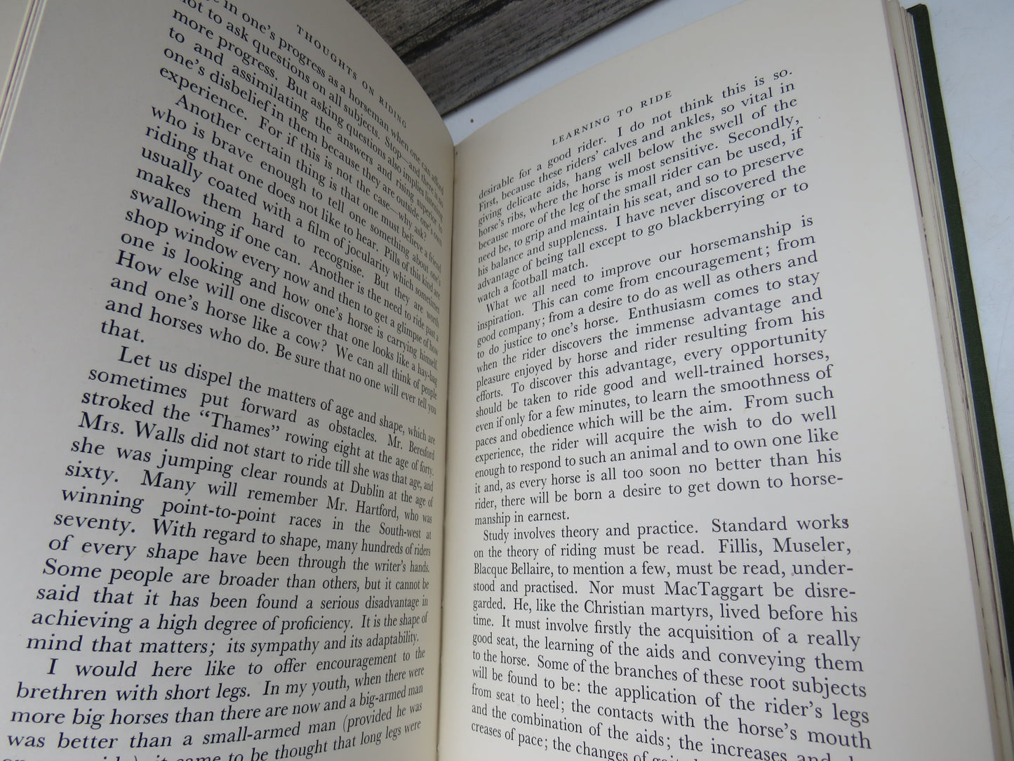 Thoughts On Riding By Brigadier Lyndon Bolton 1955