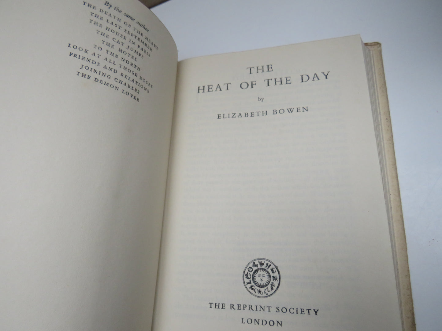The Heat of the Day By Elizabeth Bowen 1950