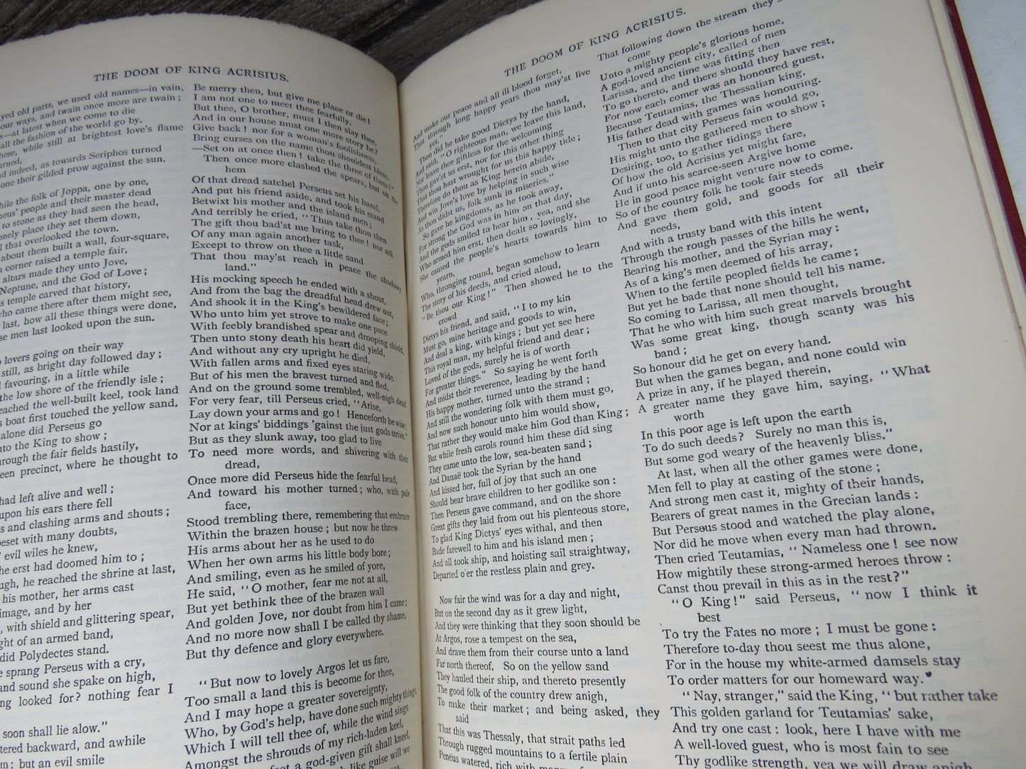 The Earthly Paradise A Poem By William Morris 1907