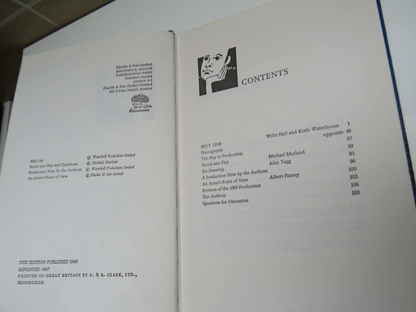 Billy Liar By Willis Hall and Keith Waterhouse 1967