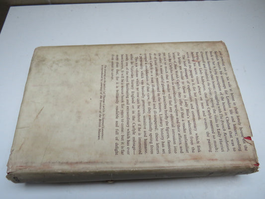 Thomas Carlyle Letters To His Wife Edited By Trudy Bliss 1953