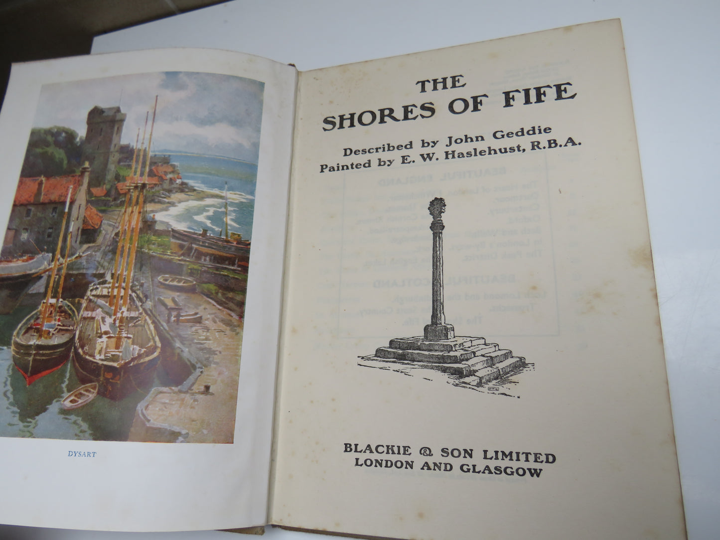 The Shores of Fife Described By John Geddie Painted By E.W Haslehust