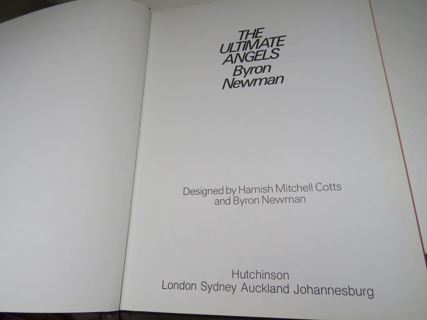 The Ultimate Angels By Byron Newman 1984