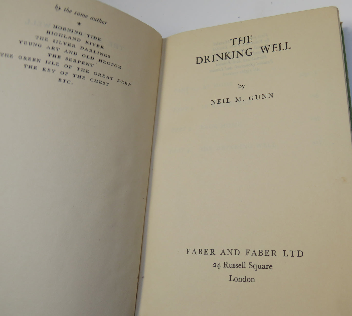 The Drinking Well By Neil M. Gunn 1946 1st Edition