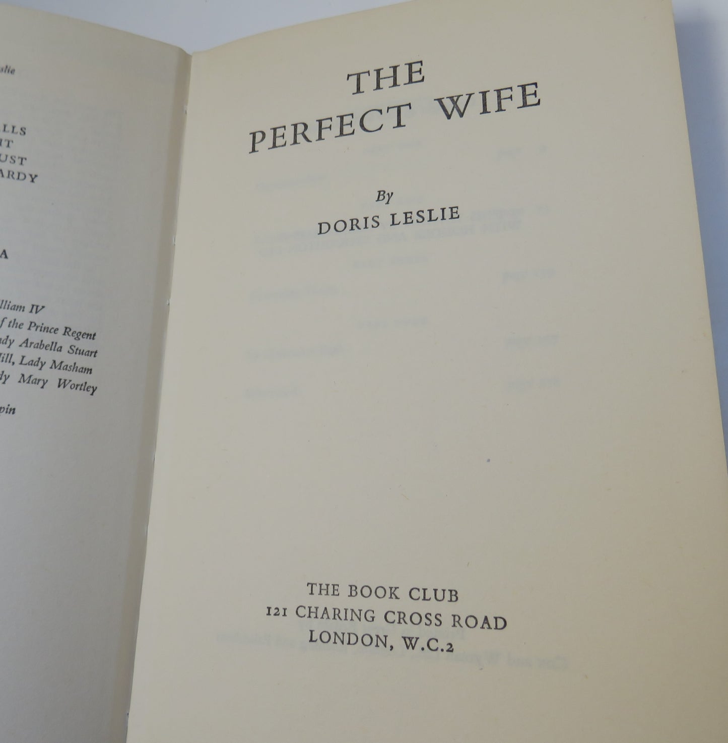 The Perfect Wife By Doris Leslie 1960