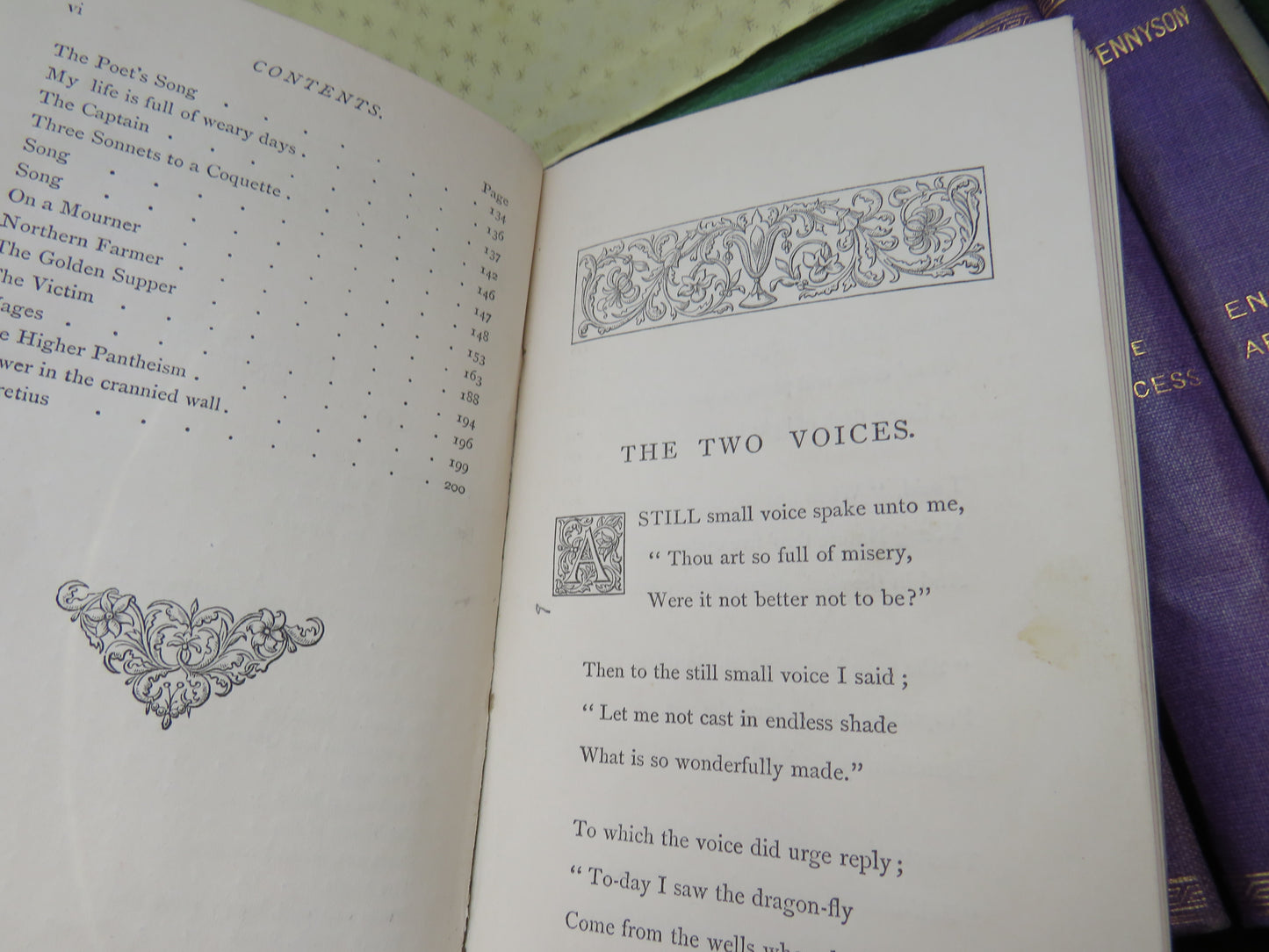 The Works of Alfred Tennyson 1870 Small Book Set