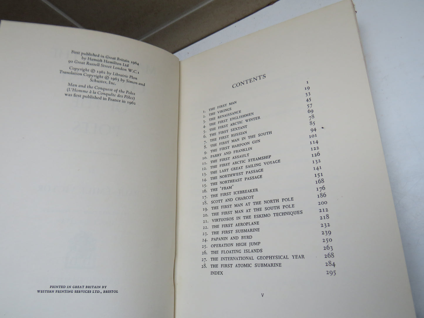 Man and The Conquest Of The Poles By Paul-Emile Victor Translated From The French By Scott Sullivan 1964