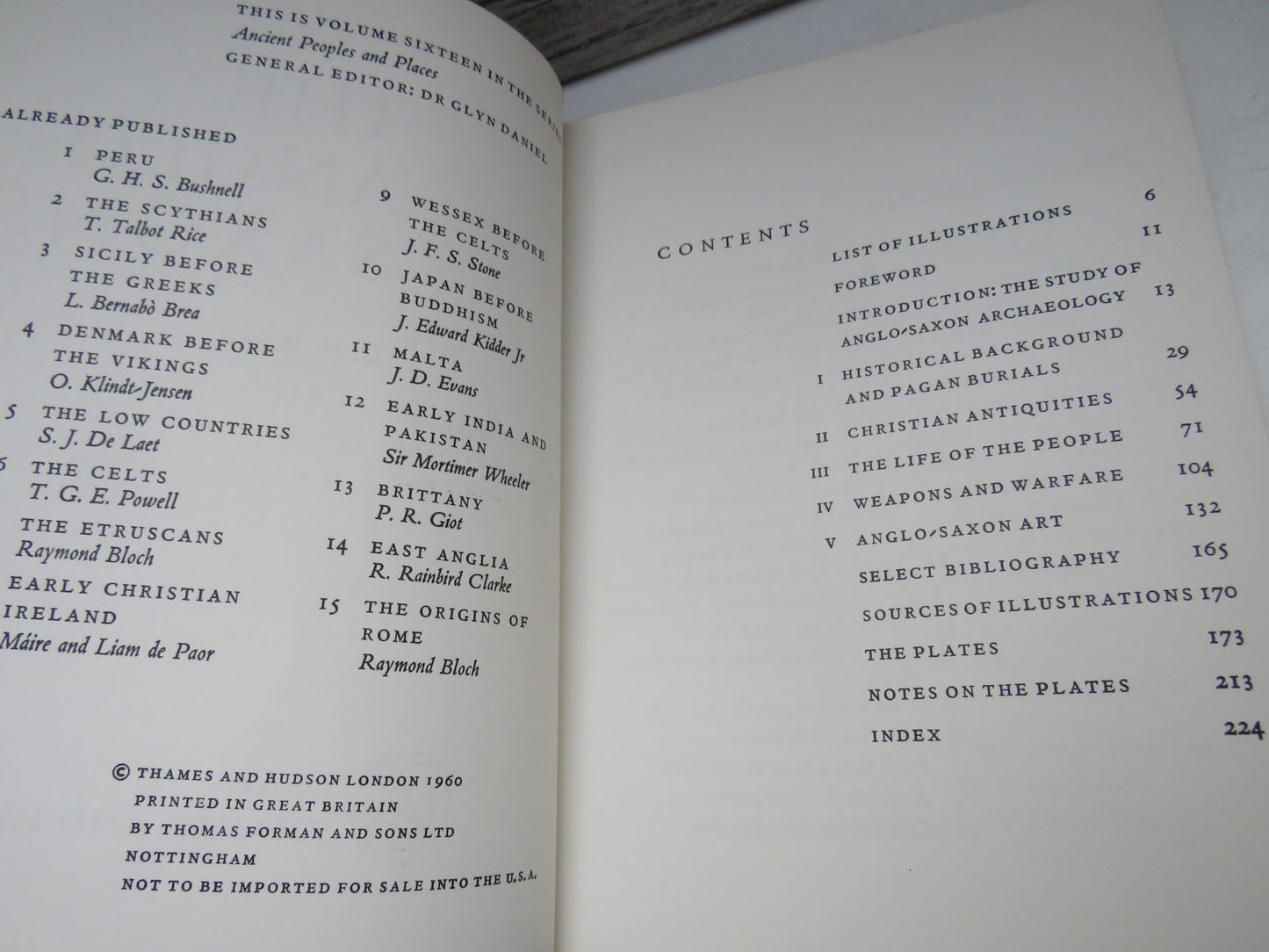 The Anglo-Saxons General By D.M. Wilson 1960