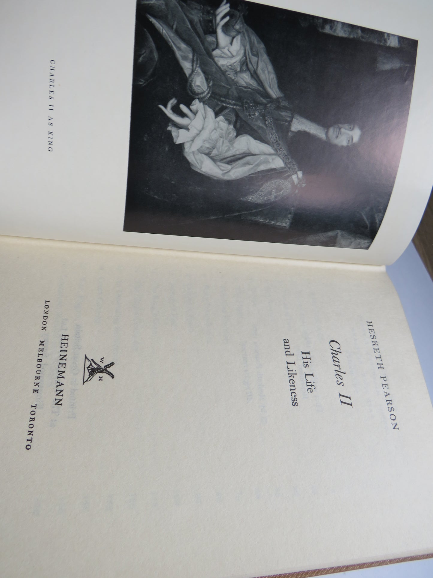 Charles II His Life and Likeness By Hesketh Pearson 1960