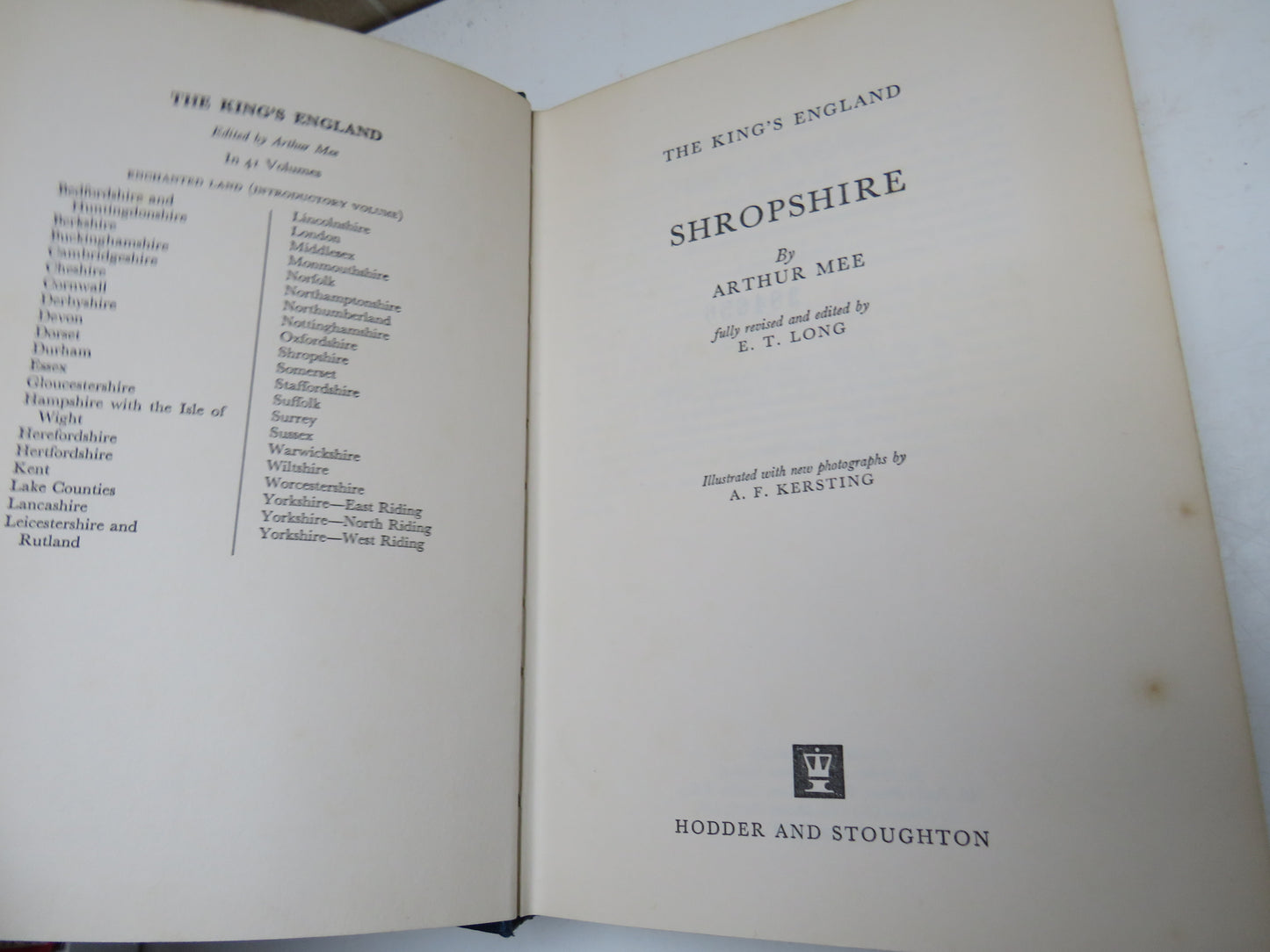 The King's England Shropshire By Arthur Mee 1968