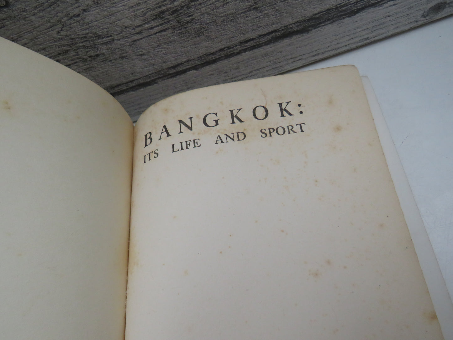 Bangkok: Its Life and Sport With Some Account of Siam's Coastal and Island Game Areas By Lieut.-Col. C. H. Forty 1929 1st Edition