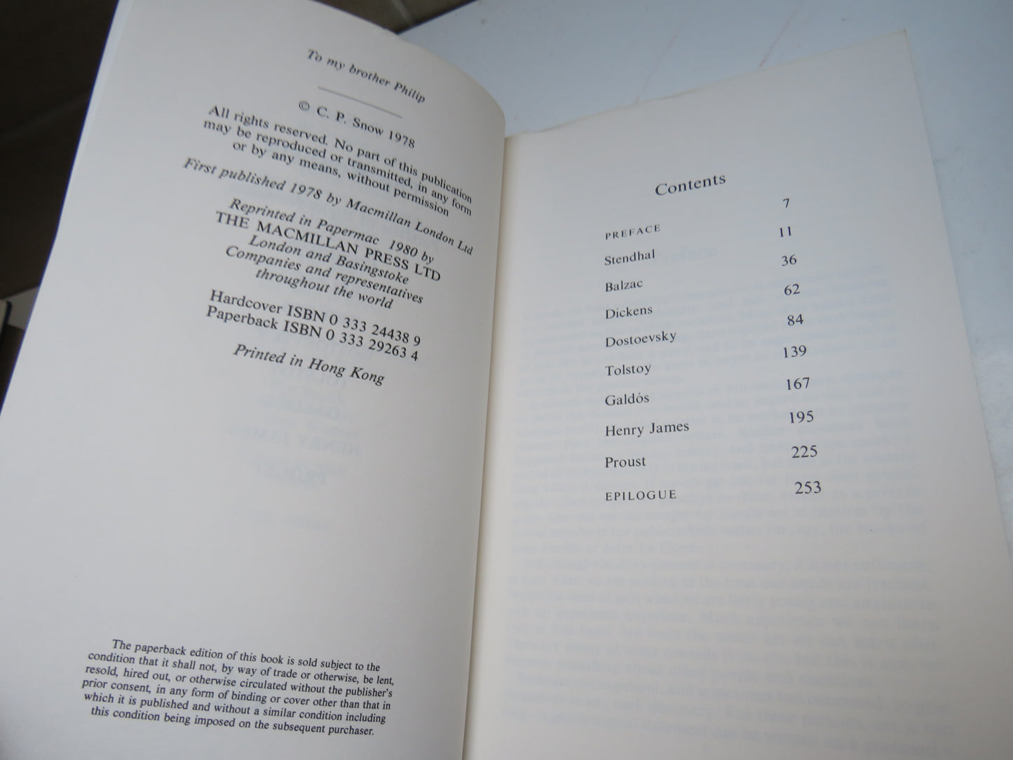 The Realists, Portraits of Eight Novelists by C. P. Snow, 1980