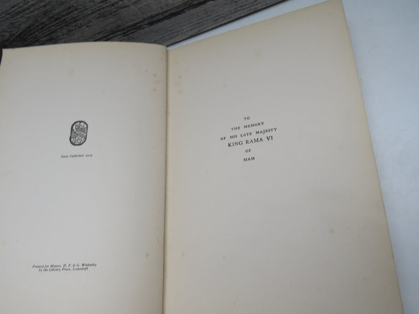 Bangkok: Its Life and Sport With Some Account of Siam's Coastal and Island Game Areas By Lieut.-Col. C. H. Forty 1929 1st Edition