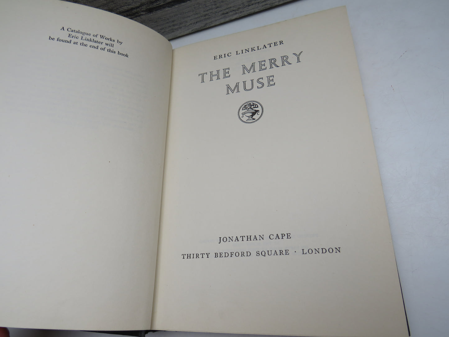 The Merry Muse By Eric Linklater 1959 1st Edition