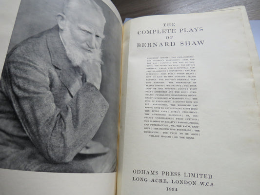 The Complete Plays Of Bernard Shaw 1934