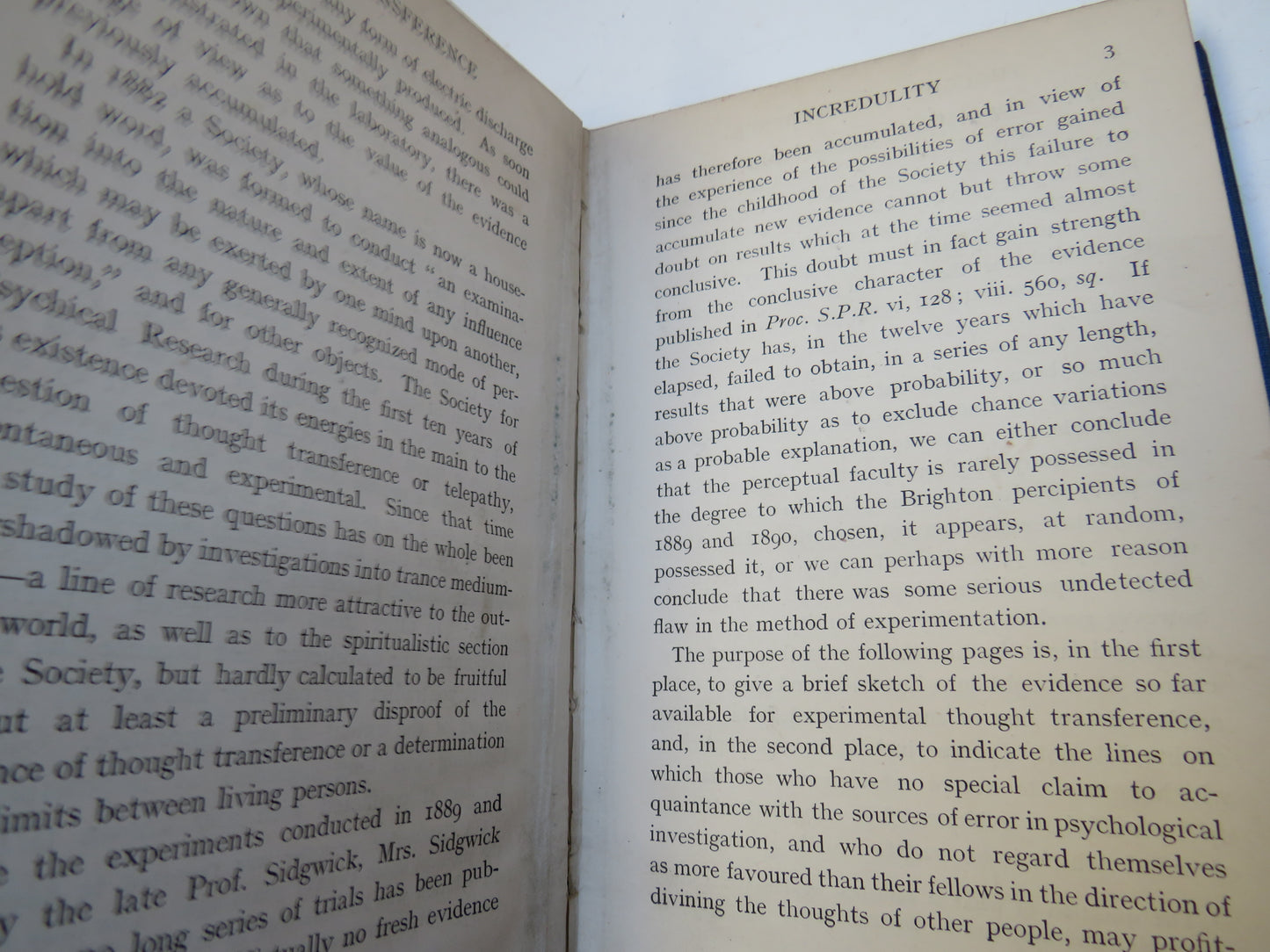 Thought Transference A Critical and Historical Review of the Evidence For Telepathy, With A Record of New Experiments 1902-1903 By Northcote W. Thomas 1905