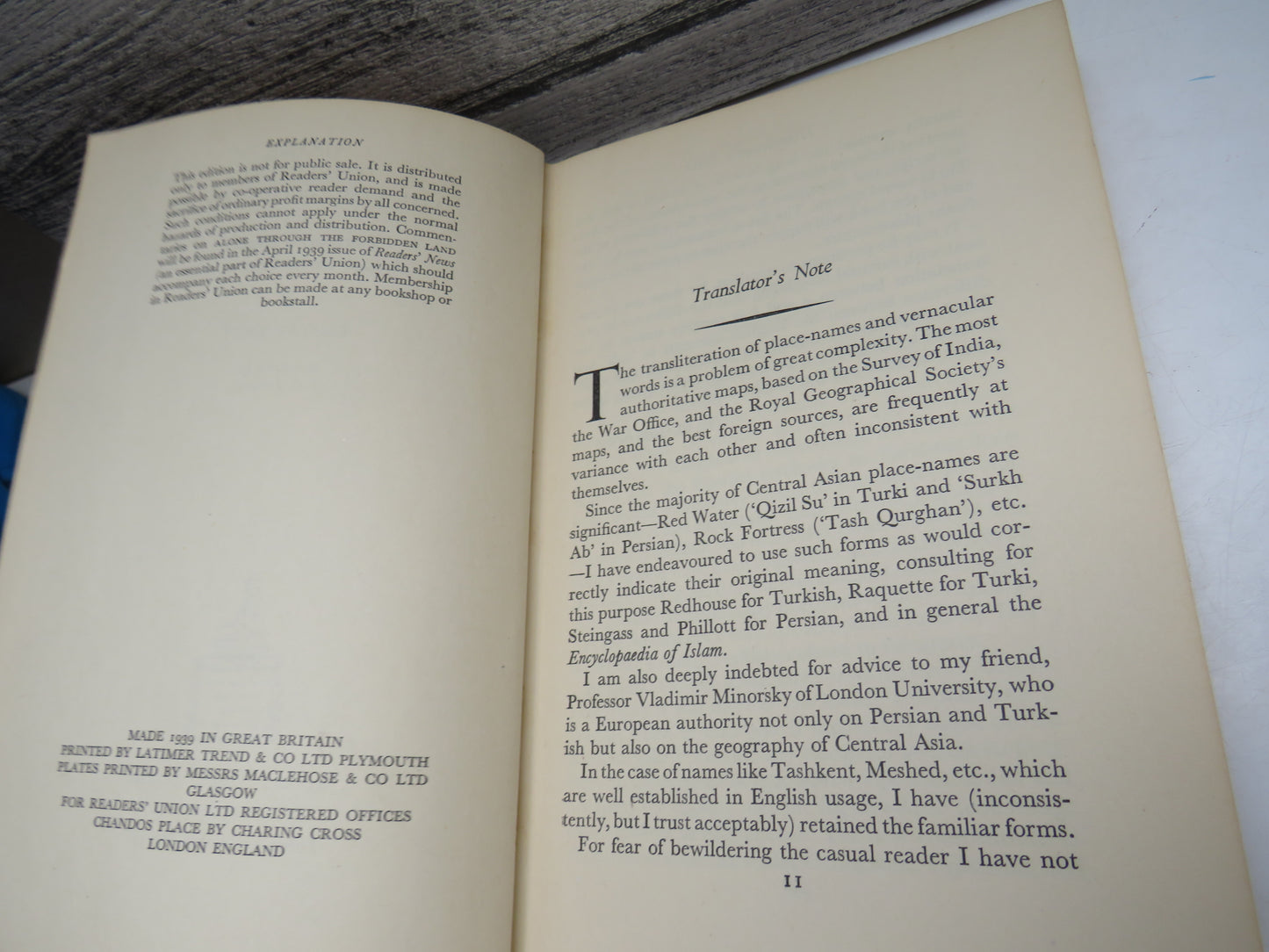 Alone Through The Forbidden Land Journeys In Disguise Through Soviet Central Asia By Gustav Krist Translated By E.O. Lorimer 1939