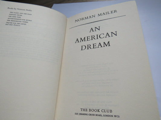 An American Dream By Norman Mailer 1965