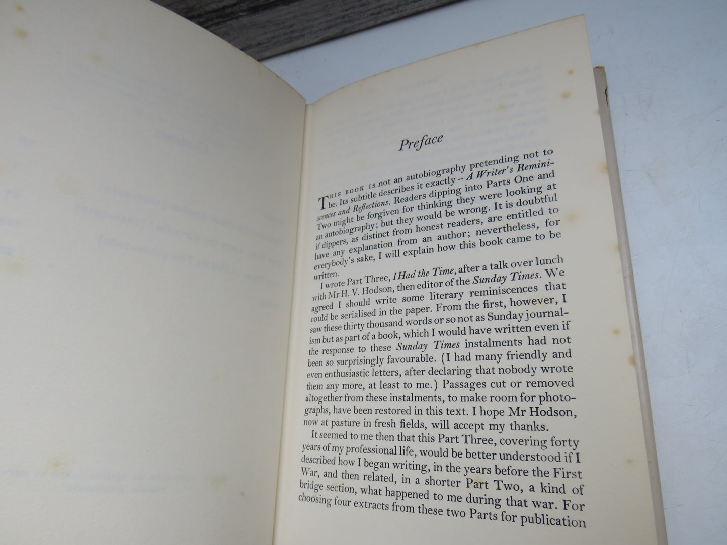 Margin Released A Writer's Reminiscences and Reflections By J.B. Priestley 1963