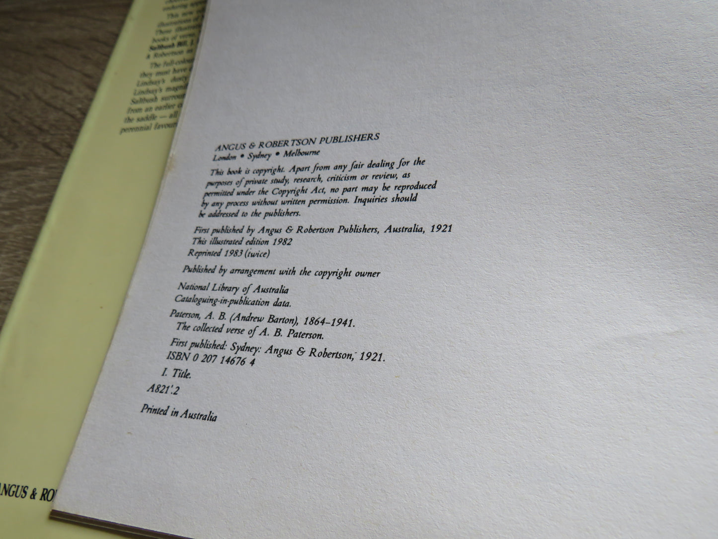 The Collected Verse of A.B. Paterson 1983