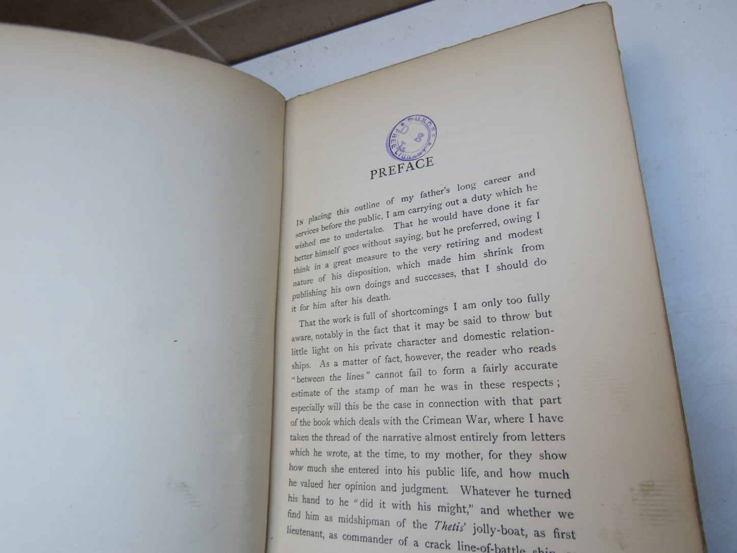 Life of Admiral Sir William Robert Mends G.C.B. By His Son Bowen Stilon Mends 1899