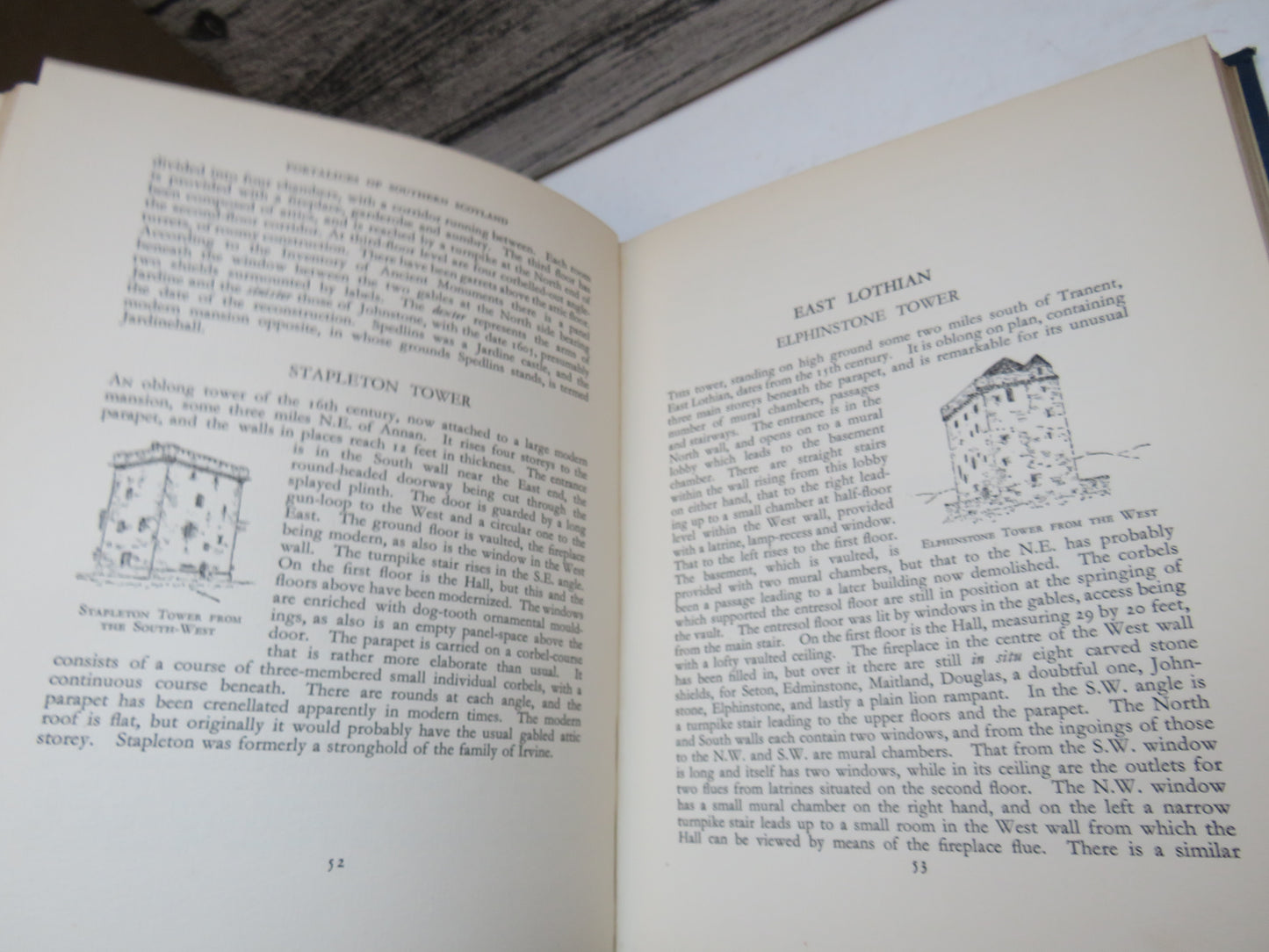 The Fortalices and Early Mansions of Southern Scotland 1400 To 1650 By Nigel G. Tranter 1935