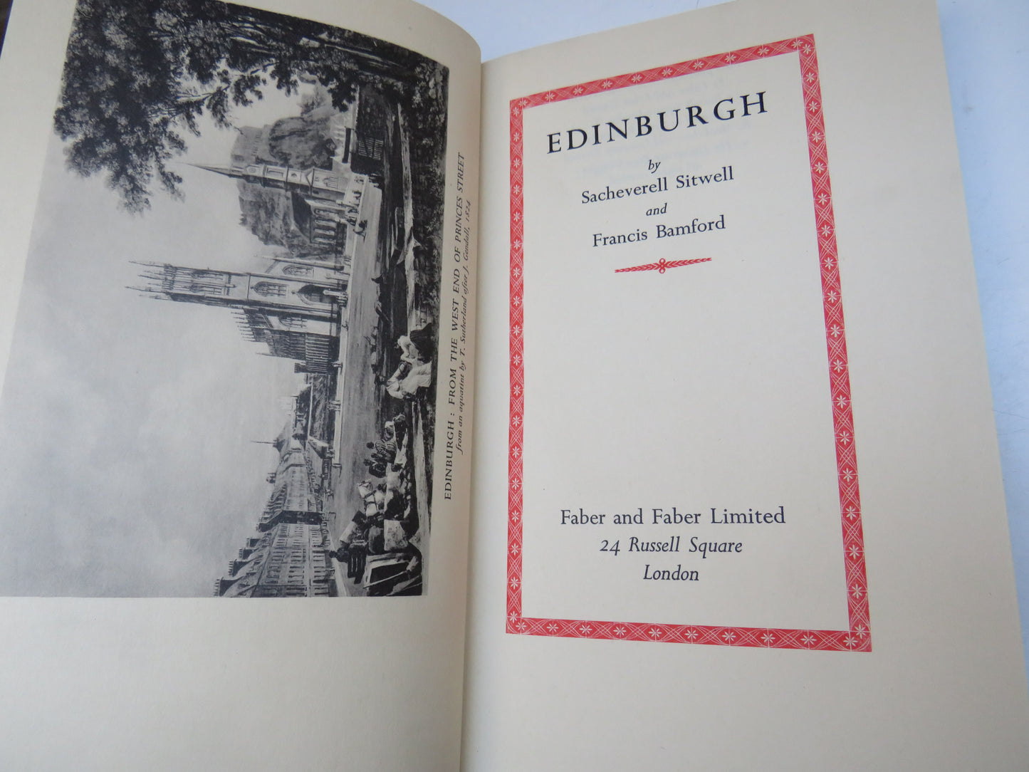 Edinburgh By Sacheverell Sitwell and Francis Bamford 1938