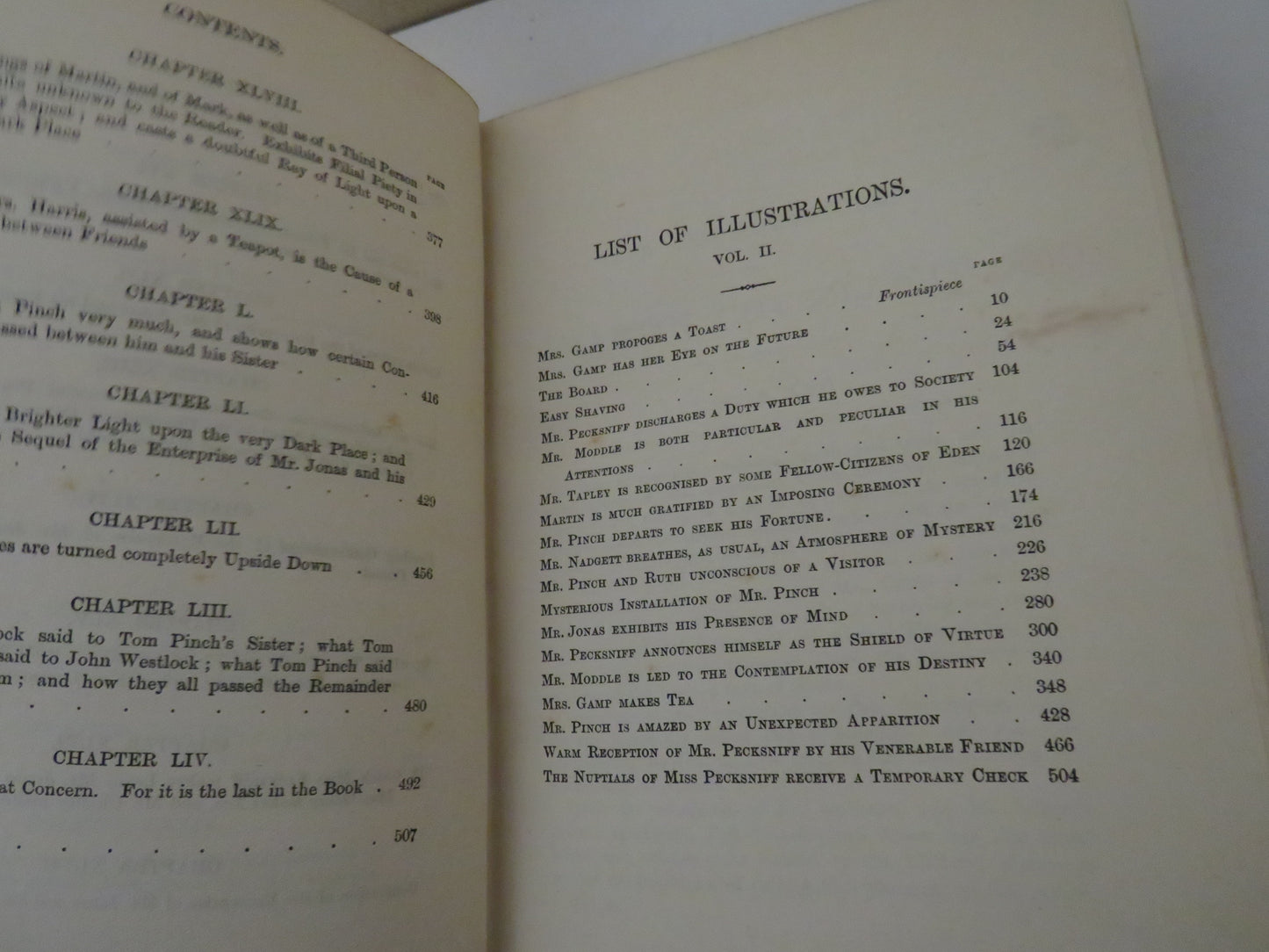 The Life and Adventures of Martin Chuzzlewit By Charles Dickens Volume II Gadshill Edition