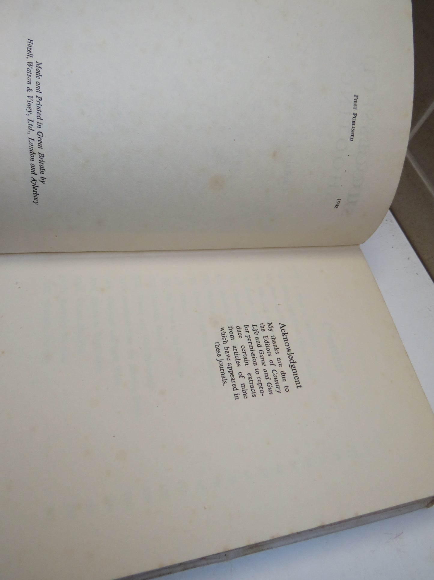 Successful Shooting By Captain J.B. Drought 1948 1st Edition