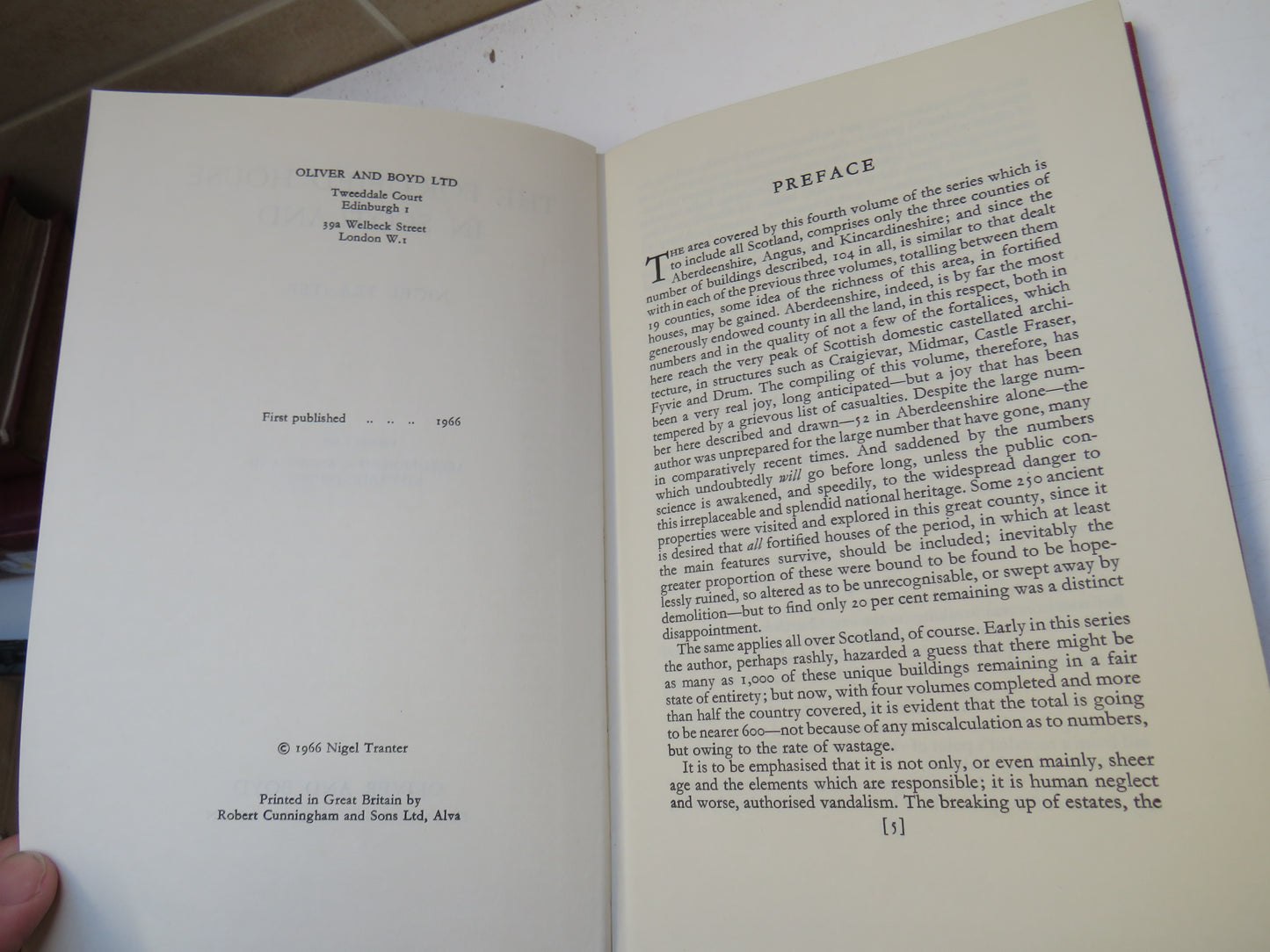The Fortified House In Scotland By Nigel Tranter 1966 Volume 4 Aberdeenshire...